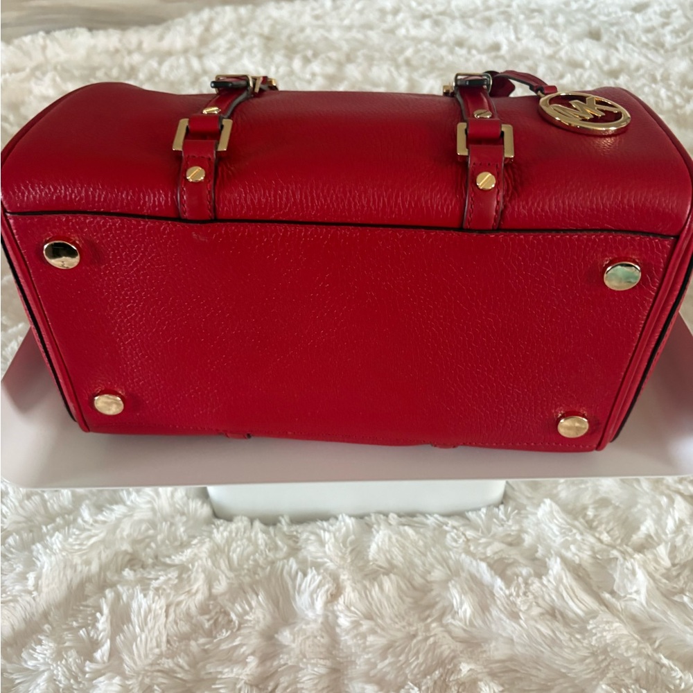 Michael Kors Cherry Red Satchel - Picture 4 of 5